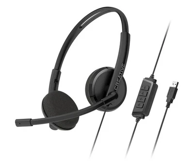 Creative,Cuffie Pc USB,microfono, Crea Headset HS-220 51EF1070AA001 - Immagine 1 di 4