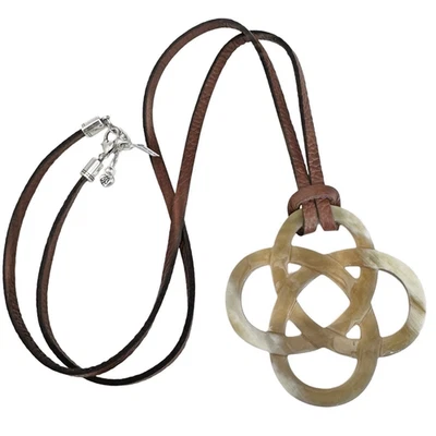 Brighton INTERLOK HORN Brown Pendant Necklace JM7330 MSRP $88 NWT - Image 1 of 4