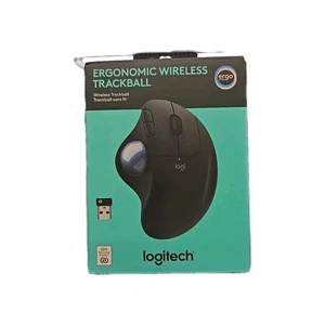 Logitech Ergonomic Wireless Trackball Black Wireless Mouse - Picture 1 of 1