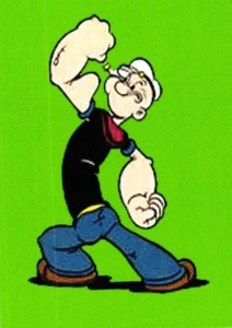 Popeye der Matrose Cartoon Fernsehshow Neuheit Karte - Bild 1 von 4