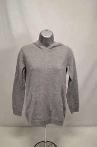 NWT Quince Cashmere Hoodie Heather Grey Sweater Size 12 - Picture 1 of 5