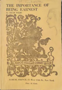 Vintage Samuel French Theatre Play Script The Importance of Being Earnest - Picture 1 of 1