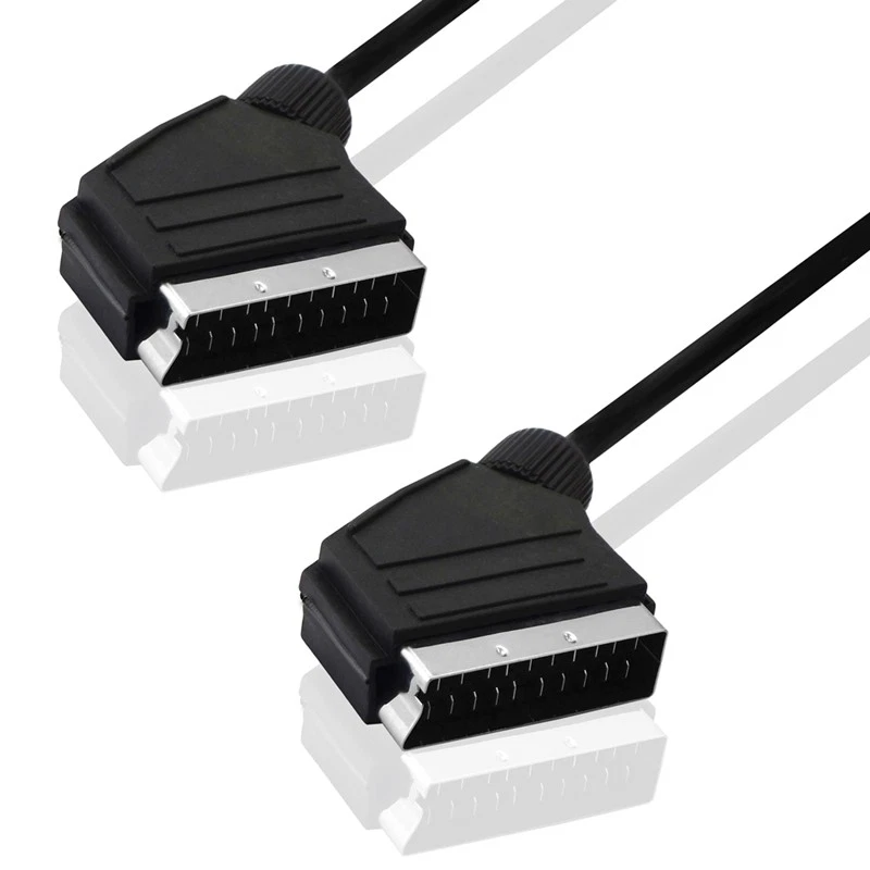 21 polig voll belegt Scart Kabel Scartkabel abnehmbare abschraubbare Stecker - Bild 1 von 1