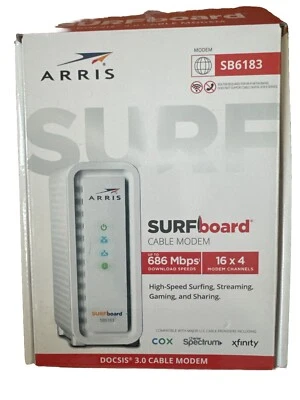 ARRIS SURFboard DOCSIS 3.0 Cable Modem - SB6183 - Image 1 of 2