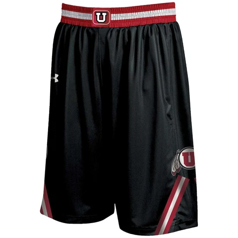 New NWT Utah Utes Under Armour Replica Basketball Size Medium Black Shorts Cover