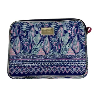 Custodia per laptop Lilly Pulitzer in scala custodia per tablet in neoprene stampa pesce 14 x 10 in - Foto 1 di 4