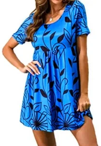 Vestido/TÚNICA para mujer MBVBN talla grande XXL estampado elástico - Imagen 1 de 2