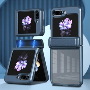 For Smausng Galaxy Z Flip6 Z Flip5 Shockproof Flip Acrylic Hybrid Case Cover - Picture 1 of 18