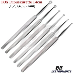 FOX LUPUS Lupuskürette 14cm Haut Kürette 1,2,3,4,5,6 mm Fußpflege Dermatologie - Bild 1 von 15