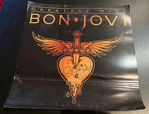 Jon Bon Jovi Hand Signed ‘Greatest Hits Tour’ Poster card Lithograph Vintage - Picture 1 of 11
