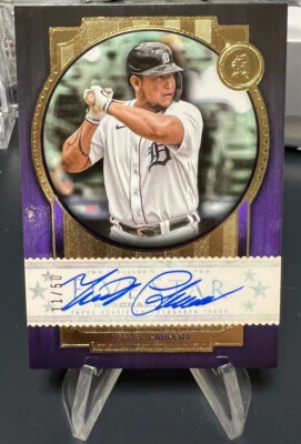 2022 Topps Five Star Auto Green /50 Miguel Cabrera #FSA-MC. On Card Auto. Purple - Image 1 of 2