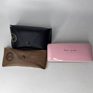 Lot of eye glass cases 2-Ray Ban 1 kate spade - Picture 1 of 14