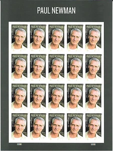 Scott #5020a--IMPERFORATE-No Die Cut-- (49c) Paul Newman Pane of 20---SOLD OUT!! - Picture 1 of 2
