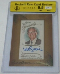 Topps Allen & Ginter's Mike Pereira 2014 tinta azul autógrafo BGS 9,5 GEMA automático 10 - Imagen 1 de 2