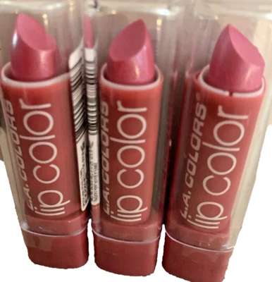 3X LA. Colors Moisture Rich Lip Color - Lipstick - Pink Frost Shade *PINK FROST - Image 1 of 3