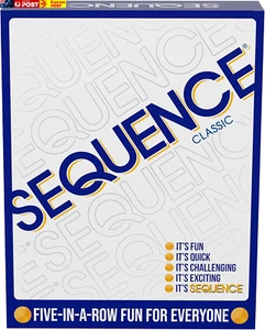 8002 Sequence Game, White, 10.3" X 8.1" X 2.31" - Picture 1 of 6