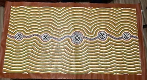Aboriginal Artwork - “The Great Sandy Desert” Dot Painting - Picture 1 of 8