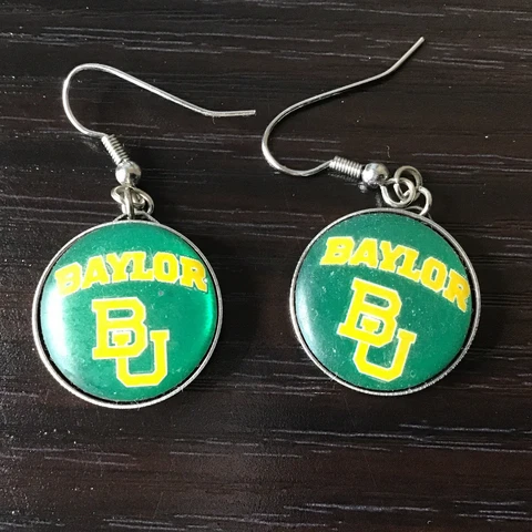 Baylor University Earrings NCAA Baylor Bears Baylor Jewelry College Earrings Cover