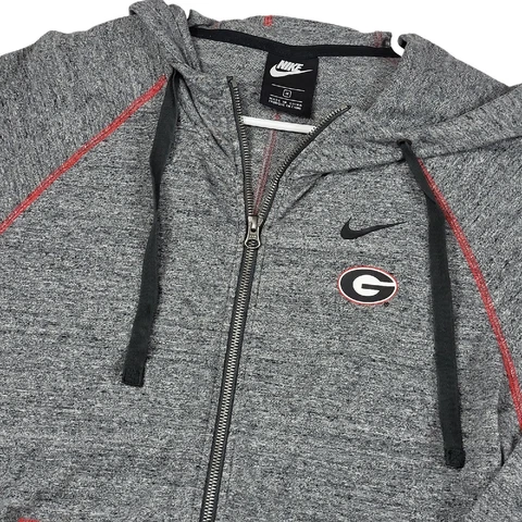 Nike Georgia Bulldogs Zip Up Jacket Womens Size 1X Heathered Gray Cover