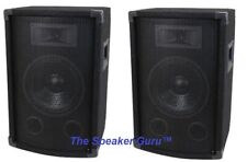 New (2) Floor Standing Speakers 2-way Stereo 12" subwoofer + Tweeter Dj Pa Bass