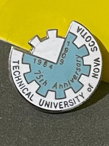 Technical University of Nova Scotia 75th Anniversary 1909 - 1984 Lapel Hat Pin - Bild 1 von 2