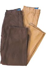 OLD NAVY Boy's "Taper Built-In Flex" Brown Pants (Set of 2) - Size 12
