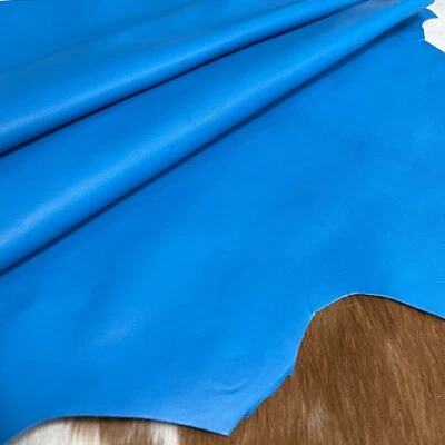 Avetco Economy Lamb Sheep Nappa 软皮革皮 2 盎司浅绿色。 蓝色 — 第 1/4 张图片