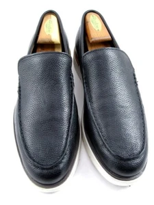 Allen Edmonds "CARSON" HYBRID Venetian Slip On Loafers 10 D Black Grain (589N) - Picture 1 of 11