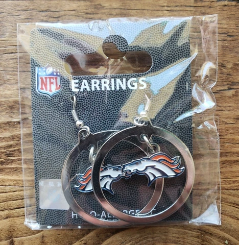 Denver Broncos Hoop Earrings New Cover