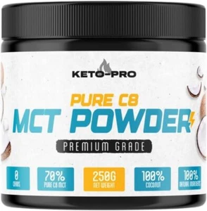 Keto-Pro MCT Pulver 250g Most Ketogen All MCT's Purest Premium C8 Ideal Kaffee - Bild 1 von 3