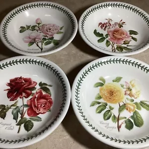 Set di 4 rose botaniche Portmeirion 8 ciotole per zuppa/pasta da 1/2" - Foto 1 di 5