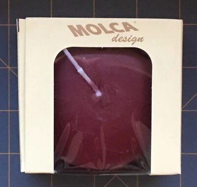 Lote de 3 Velas Flotantes Nuevas Calidad MOLCA VINO 3" Cera de Parafina 13 Horas NUEVO DIFÍCIL DE ENCONTRAR Foto 1 de 4