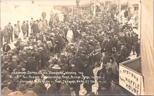 Nome Alaska Leonhard Seppala & Siberian Dogs win 8th All Alaska Race RPPC 1915 - Picture 1 of 2