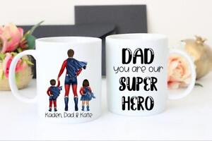 Fathers Day Gift - Fathers Day Mug - Super Dad- Father Son Gift