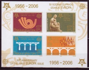 Serbia 2006 - Europa 50 Years S/S 2 non perforated MNH - Picture 1 of 1