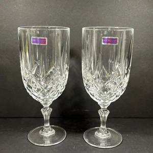 Waterford Crystal Marquis Markham Iced Beverage Glasses Set 2 Goblets Unused - Picture 1 of 9