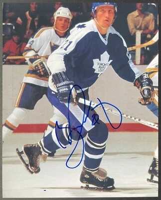 Borje Salming Autographed Photo Toronto Maple Leafs Signed NHL HOF Vintage - Image 1 of 3