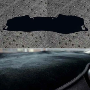 Black Velvet Non-Slip Dash Mat Covers for 2020 Kia SELTOS RHD S / Sport / Spor+ - Picture 1 of 8