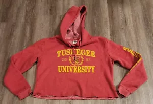 tuskegee university hoodie Medium Womens Cropped Red - Picture 1 of 5