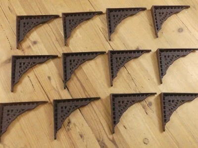 12 Antique Style Shelf Brace Wall Bracket Cast Iron Brackets SMALL 5 x 4 Restore - Image 1 of 4
