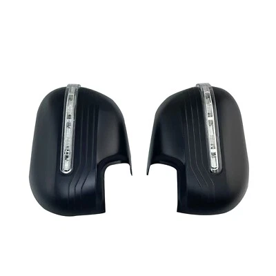 Matte Black Side Mirror Cover With Led Light For Nissan NP300 Frontier 2015-2023 - Image 1 of 4