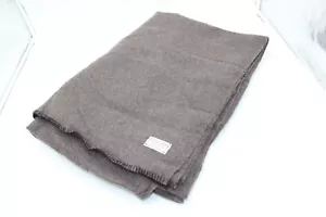 Coperta vintage anni '50 marrone protezione civile canadese 100% lana DND militare 60x80 - Foto 1 di 4