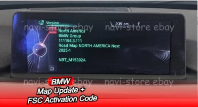 Original BMW North America Next 2025 MAP + North America Next 2025 FSC code - Image 1 of 4