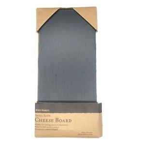 World Market Small Slate Cheese Board 12 in x 5.5 in Serving Tray w/Chalk - Picture 1 of 4
