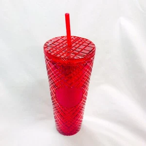 2021 Starbucks Holiday Christmas Red Bling Studded Tall Siren Venti Tumbler 24oz - Picture 1 of 4
