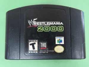 NINTENDO N64 WRESTLEMANIA 2000 THQ VIDEO GAME 1997 TESTED WORKING - Picture 1 of 1