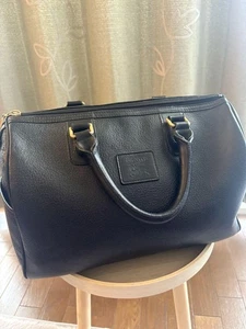 Burberry Vintage Mini Boston Bag Leather Top Handle Used - Picture 1 of 10