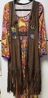 Fun Hippie Costume Women Previously Owned In Very Good Condition One Size - Image 1 of 4