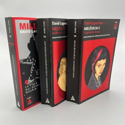 Millennium Series Book Lot 4-6 *FRENCH LANGUAGE* Translation Mystery Paperbacks Foto 1 de 4