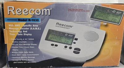 Reecom R-1630 Severe Weather Alert Radio w/ AC Adapter Emergency Ready - Image 1 of 4